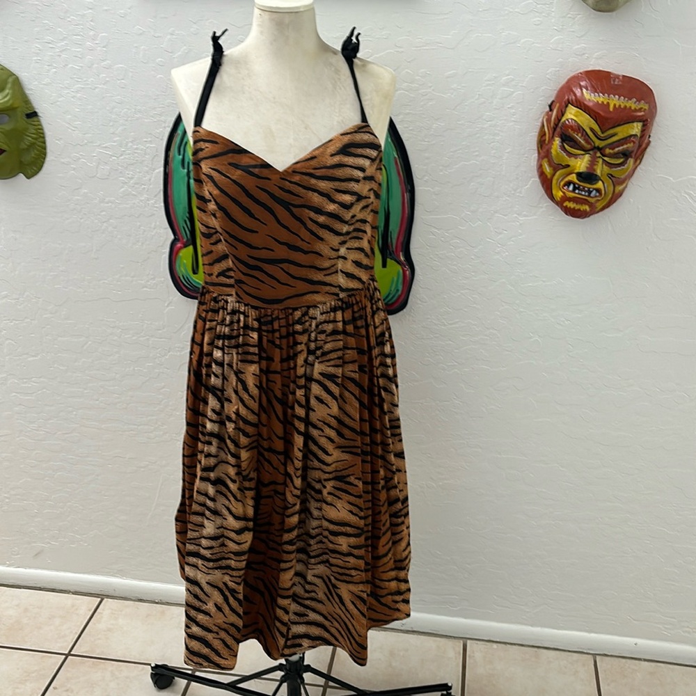 Hell bunny tiger print dress